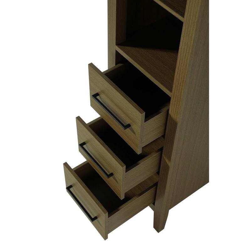 Laura 16-28 Inch Open Shelving Bath Storage Cabinet