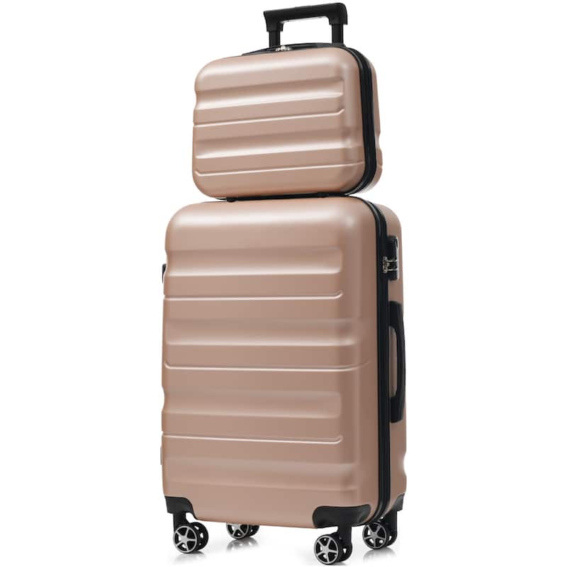 6-Piece ABS Hardshell Luggage Set - Lightweight & Durable Suitcases with Dual Spinner Wheels, Carry-On & Check-In Sizes