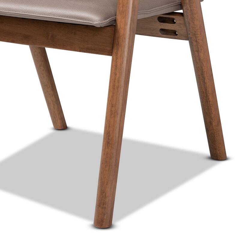 Marcena Mid-Century Modern 2-Piece Dining Chair Set