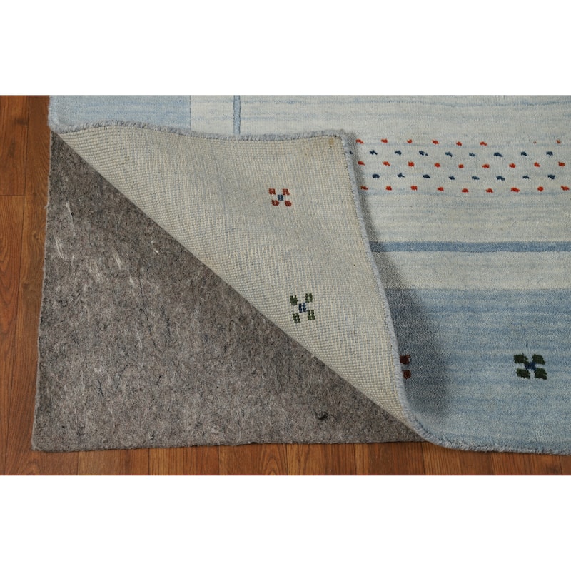 Hand Knotted Oriental 100% Wool Carpet Tribal Tribal Beige & Ivories Gabbeh Area Rug - 7' 6'' X 5' 3''