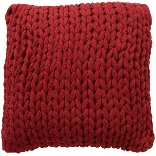 Cable Knit 18"x18" Decorative Couch Throw Pillow