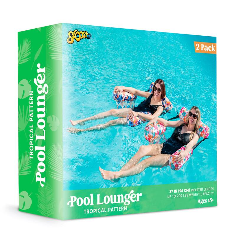 Pool Floats Chairs Adult, 2 Packs Inflatable Pool Lounge Chairs,Blow up Pool Noodles Floats for Adults,Floating Water Chair