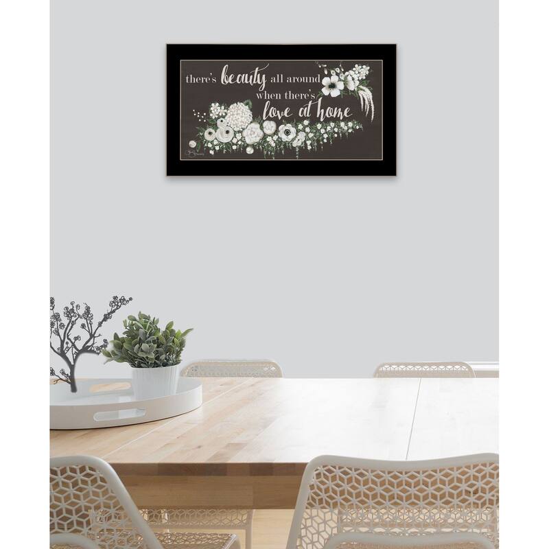 TrendyDecor4U Contemporary "Love At Home" Framed Print Wall Art