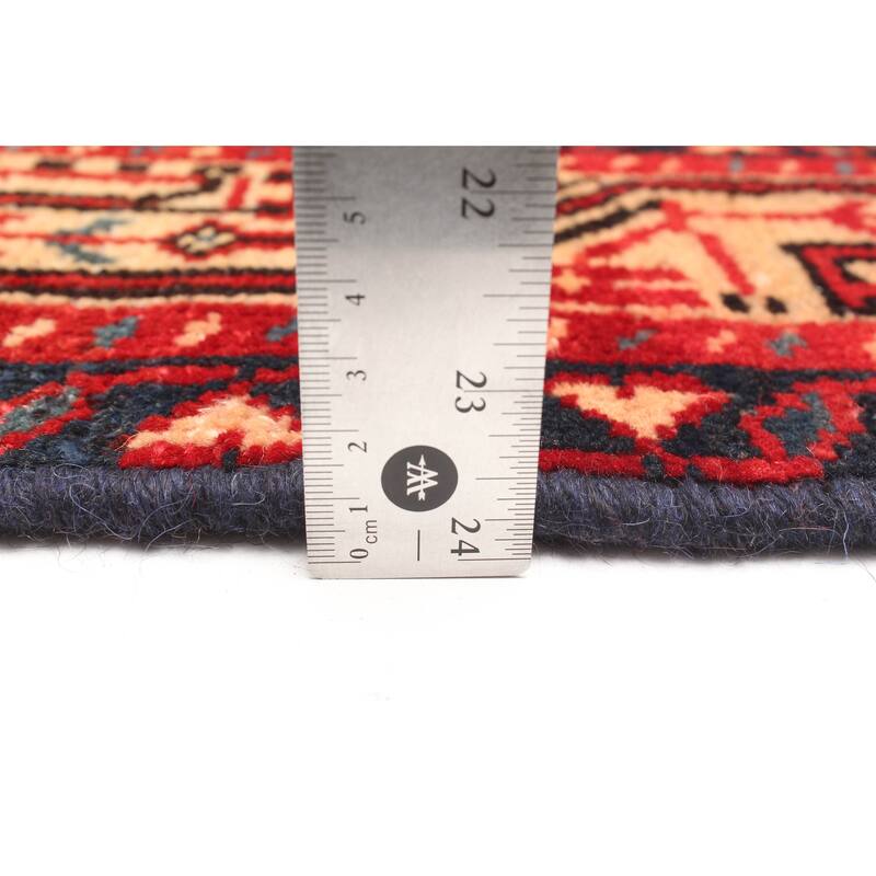 ECARPETGALLERY Hand-knotted Andelz Red Wool Rug - 3'11 x 6'5