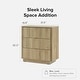 Mopio Brooklyn 3 Drawer Dresser For Bedroom, Mid Century Modern Chest Of Drawers, Wood Tall Nightsta