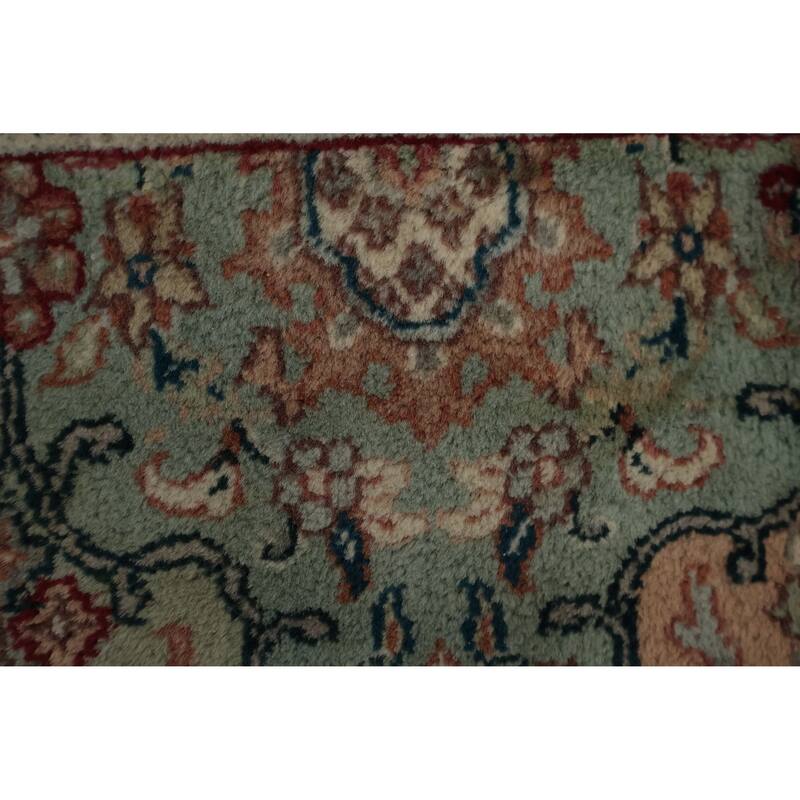 Hand Knotted Oriental 100% Wool Carpet Traditional Floral Multi-Colored Agra Area Rug - 17' 4'' X 11' 6''