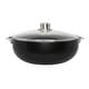 preview thumbnail 16 of 28, Bistro-Cera Aluminum Speckled Black Ceramic Caldero with Glass Lid, Black 9 quart