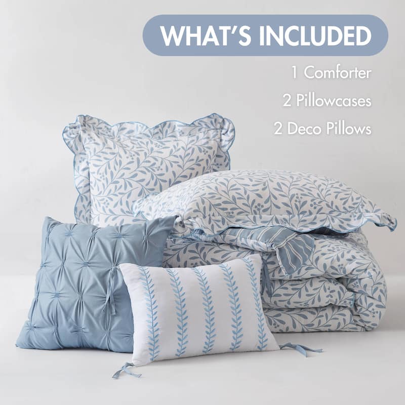 Madison Park Darcy 5 Piece Print Comforter Set