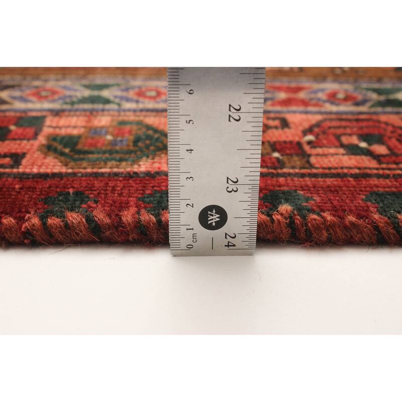 ECARPETGALLERY Hand-knotted Konya Anatolian Red Wool Rug - 3'4 x 10'11
