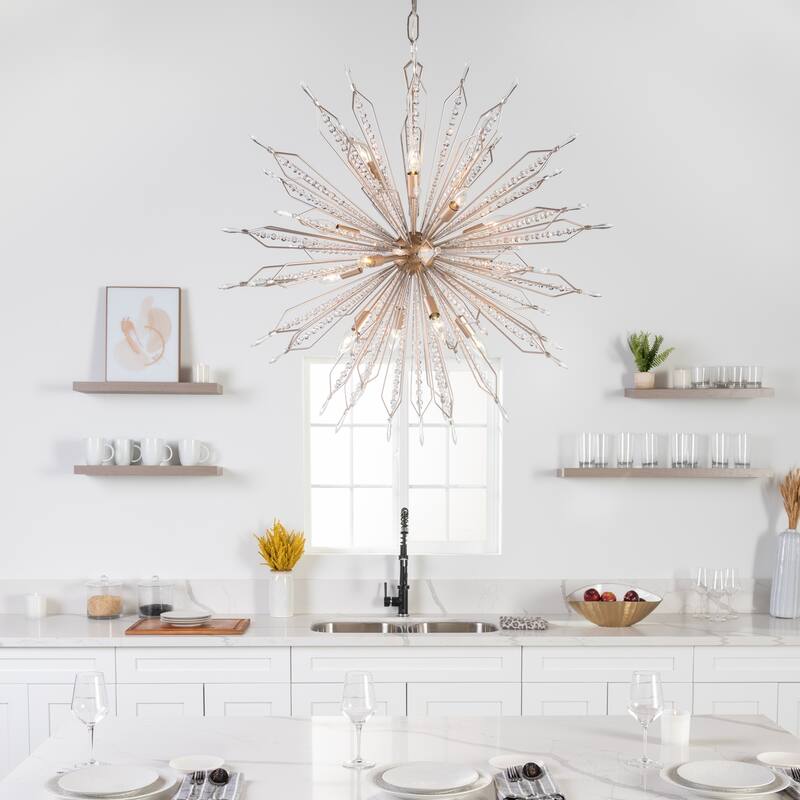 Varaluz Orbital Pendant - 36"D x 36"W x 37"H - Gold Dust - Gold Dust