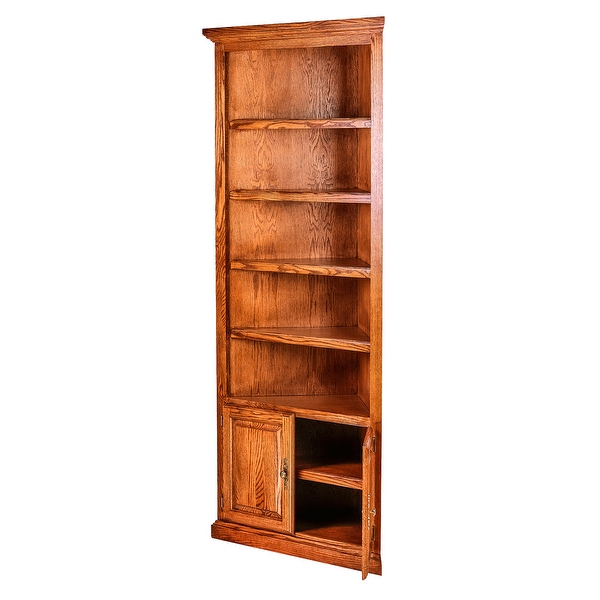 Corner bookshelf outlet cabinet