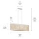 preview thumbnail 3 of 5, Kichler Lighting Sayulita 4-Light White Wicker Chandelier
