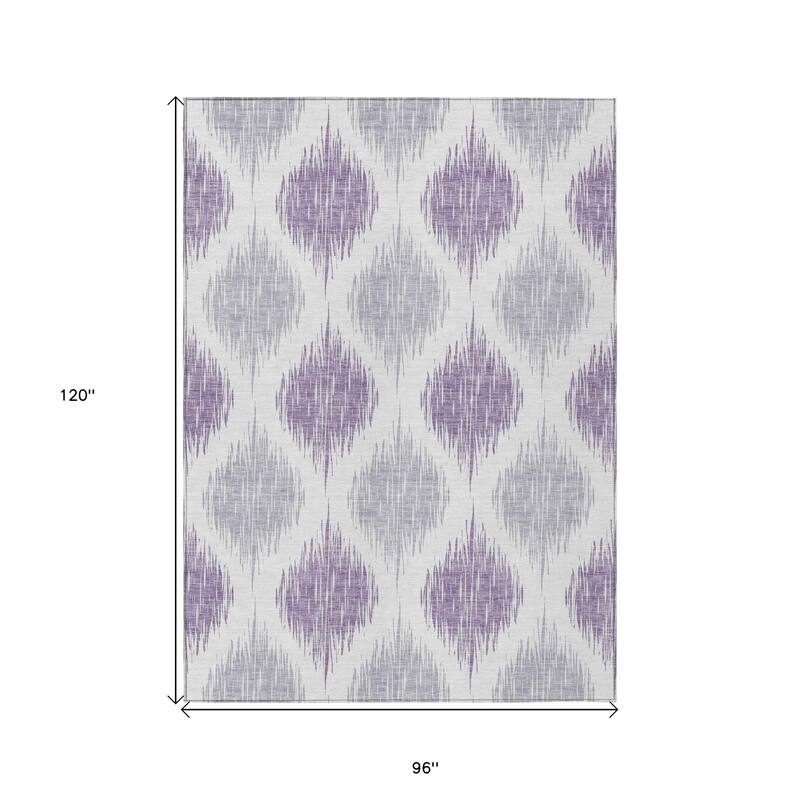 HomeRoots Ikat Transitional Rectangle Outdoor Rug