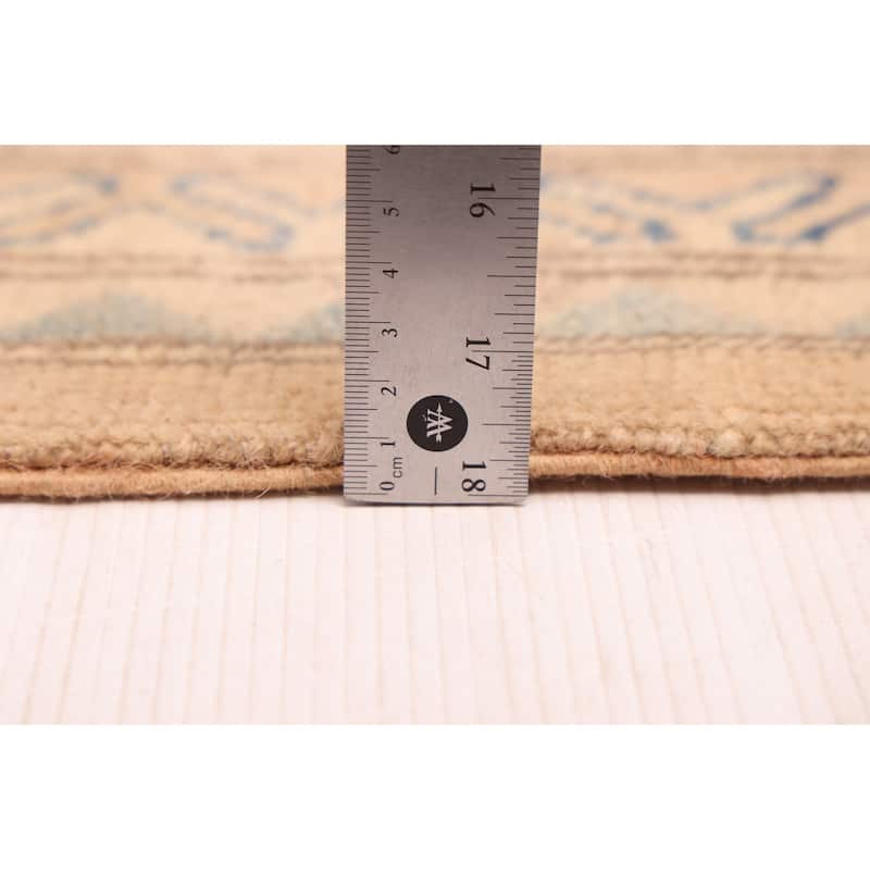 ECARPETGALLERY Hand-knotted Finest Ghazni Tan Wool Rug - 10'7 x 14'0