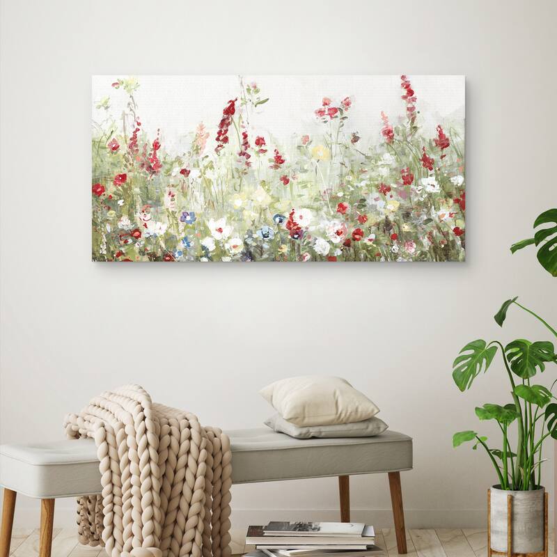 Sweet Spring Meadow by Sally Swatland Canvas Art Print