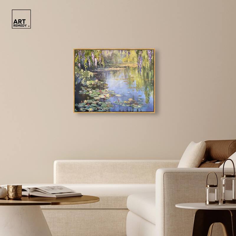 Lily Lagoon II Canvas by Art Remedy