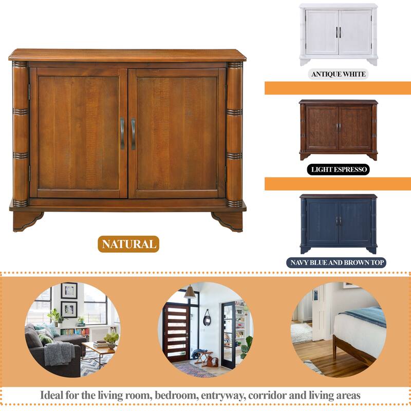 40"Console Table with Storage Shelf,Retro Entryway Table with Adjustable Storage Shelf,Sofa Couch Table for Hallway