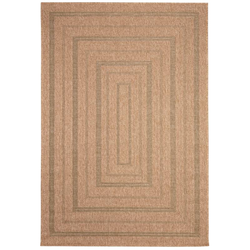Liora Manne Sahara Multi Border Indoor/Outdoor Rug