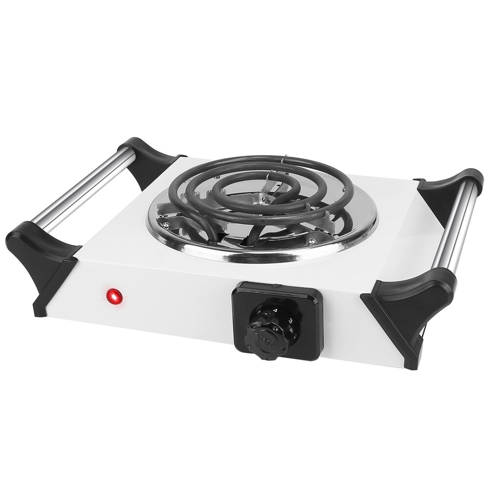 Electric Hot Plate for Cooking Portable Single 1000W Cast Iron hot plates  Heat-up in Seconds Temperature Control