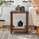 preview thumbnail 9 of 41, Middlebrook Kujawa 18-inch X-side Accent Table Dark Walnut