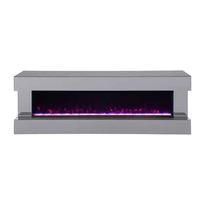 Wooden TV Stand with Visual Flame Box