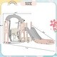 preview thumbnail 42 of 43, Toddler Slide and Swing Set 5 in 1, Kids Playground Climber Slide Playset with Telescope, Freestanding Combination for Babies