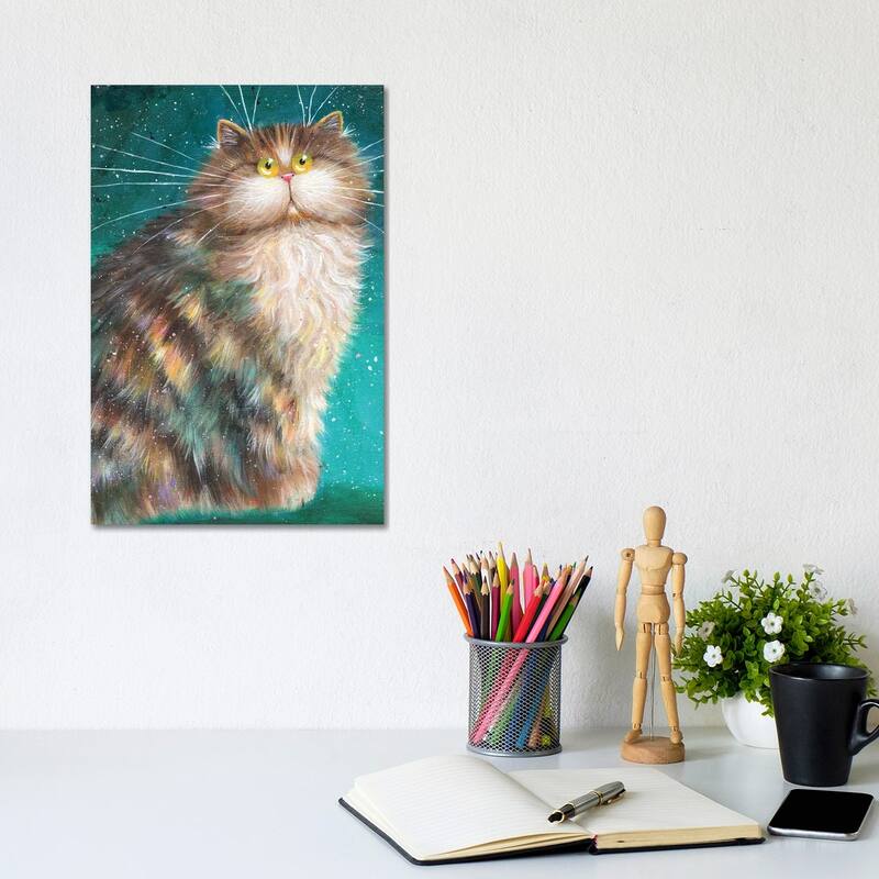iCanvas "Minino" by Kim Haskins Canvas Print - 12x8x0.75
