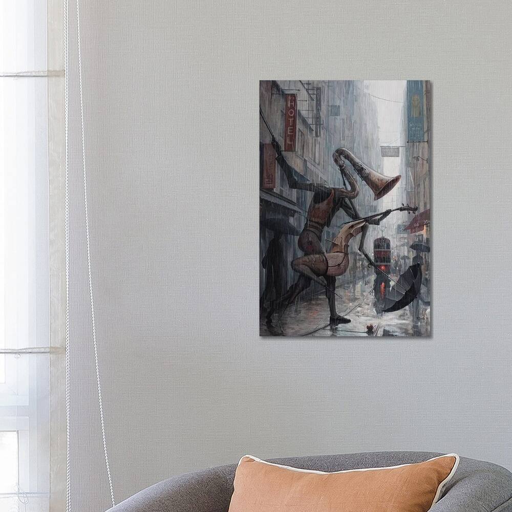 iCanvas "Life Is A Dance In The Rain" by Adrian Borda Canvas Print