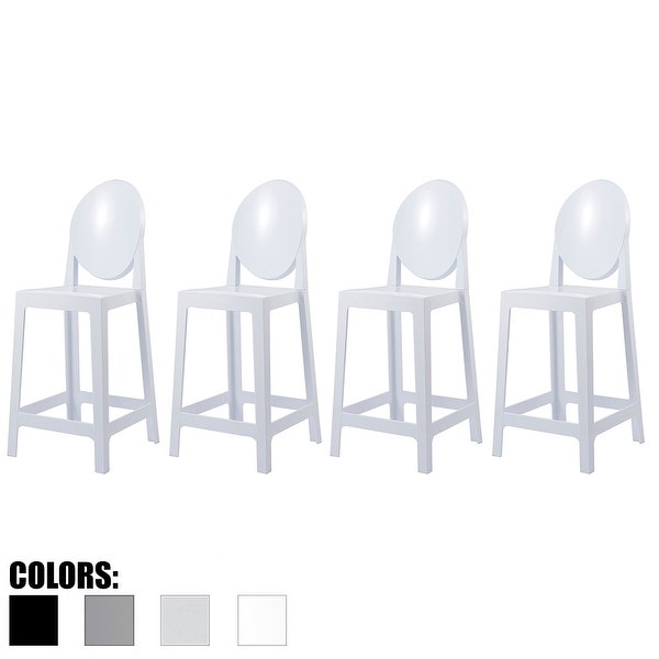 Set of 4 White Modern 25