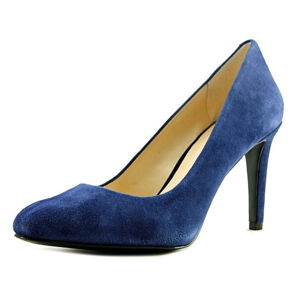 nine west blue suede heels