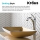 preview thumbnail 35 of 35, Kraus Glass Vessel Sink, Bathroom Faucet, Mounting Ring