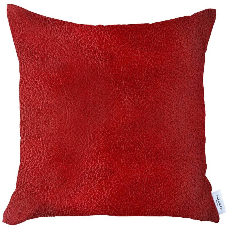 The Curated Nomad Baywood Faux Leather Pillow Cover