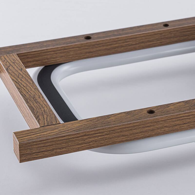 Modern Farmhouse Rectangle LED Semi Flush Mount