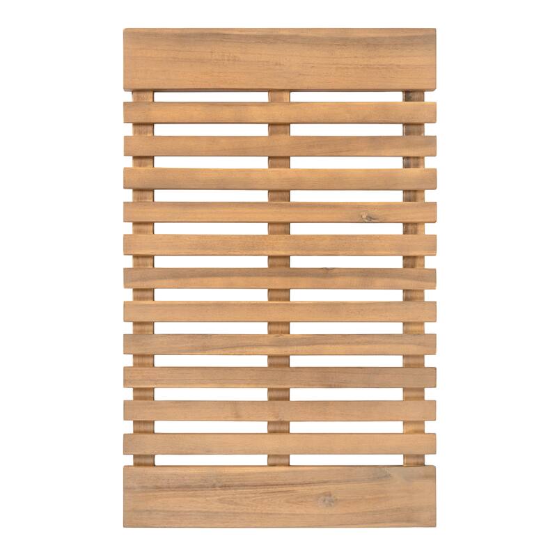 Paige Acacia Wood Slat Natural Indoor/Outdoor Shower Mat