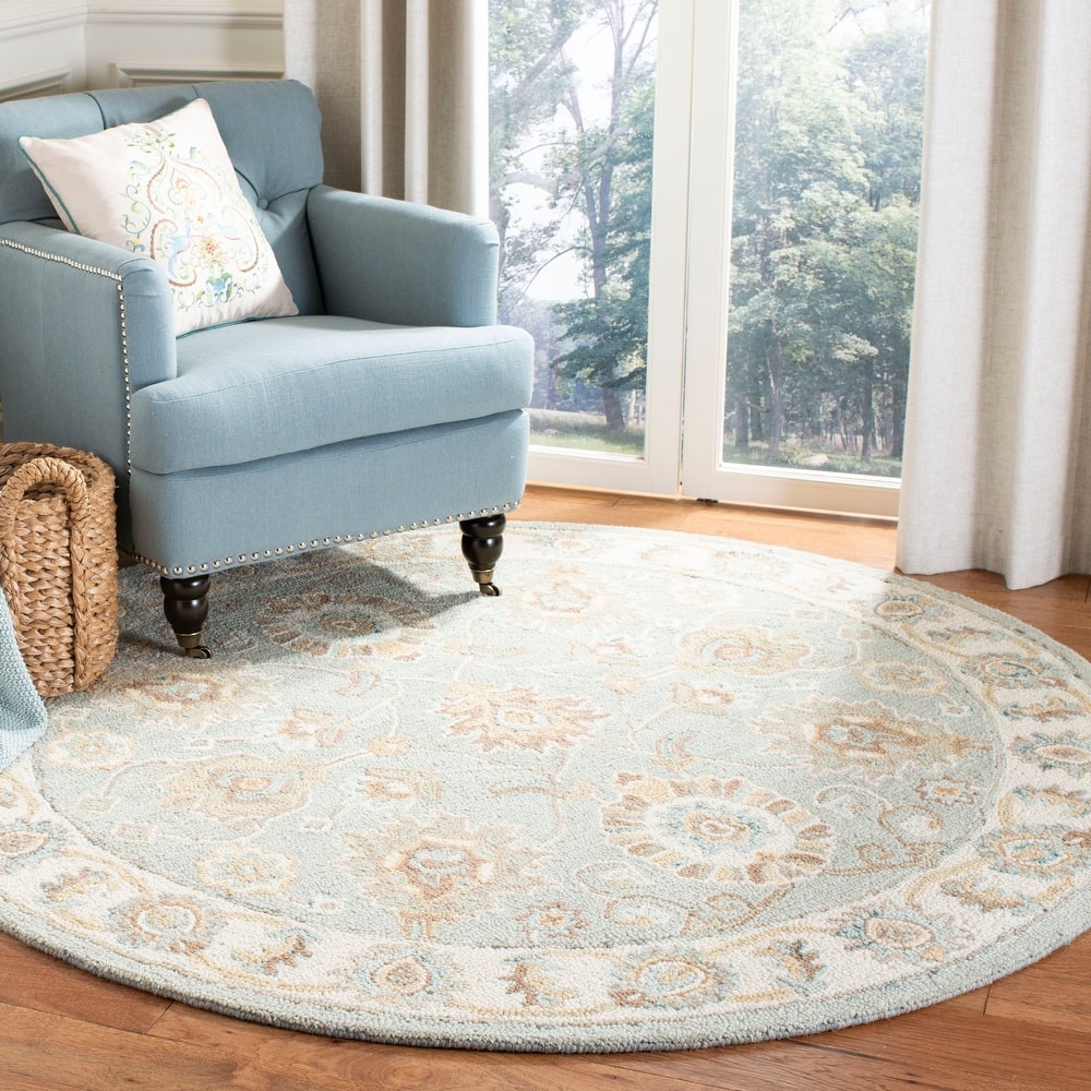 SAFAVIEH Handmade Blossom Riki Modern Floral Wool Rug