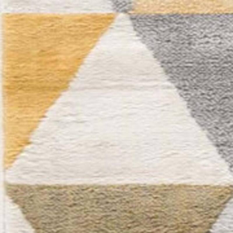 HomeRoots Abstract Modern Runner Area Rug