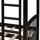 preview thumbnail 8 of 14, Twin Wood Bunk Bed with Trundle, Drawers & Ladder - Strong Wooden Frame