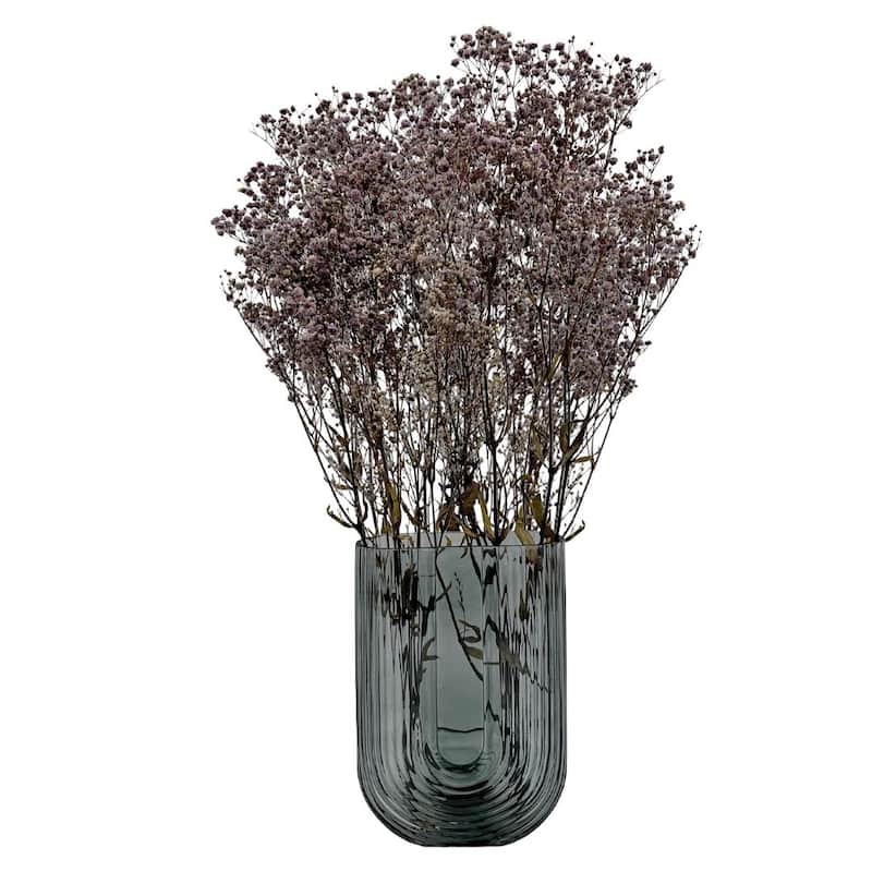 Bundle of 4 Preserved Gypsophila, Baby's Breath,24" long - 24 inch - Purple