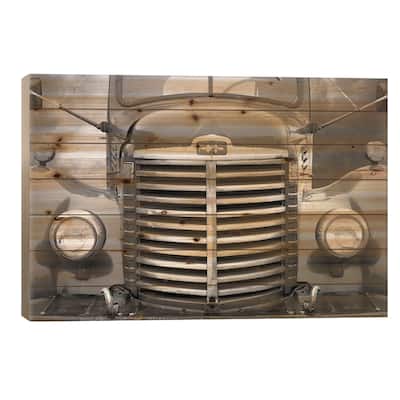 Historic Truck I Print On Wood by Lori Deiter - Multi-Color