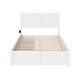 preview thumbnail 12 of 13, AFI Canyon Full Wood Platform Bed with Footboard & 2 Storage Drawers in White