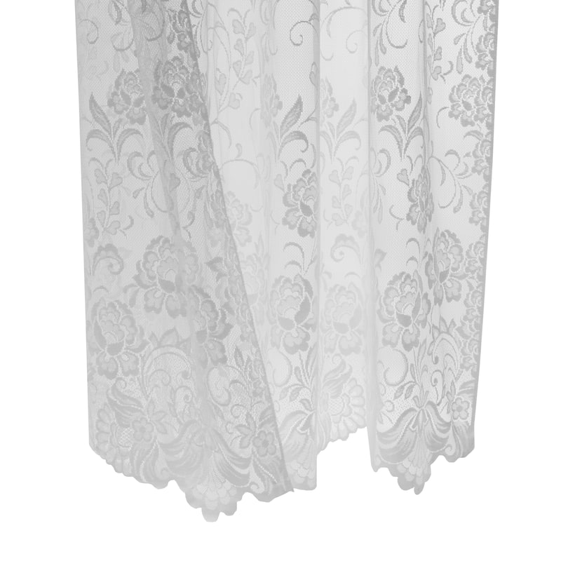 Limoges Embroidered Lace Rod Pocket Curtains Valances Swags and Tiers