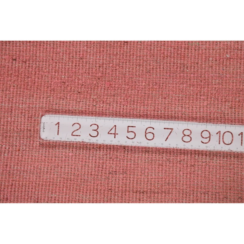 Modern Pink Gabbeh Oriental Area Rug Handmade Wool Carpet - 5'4"x 7'8"