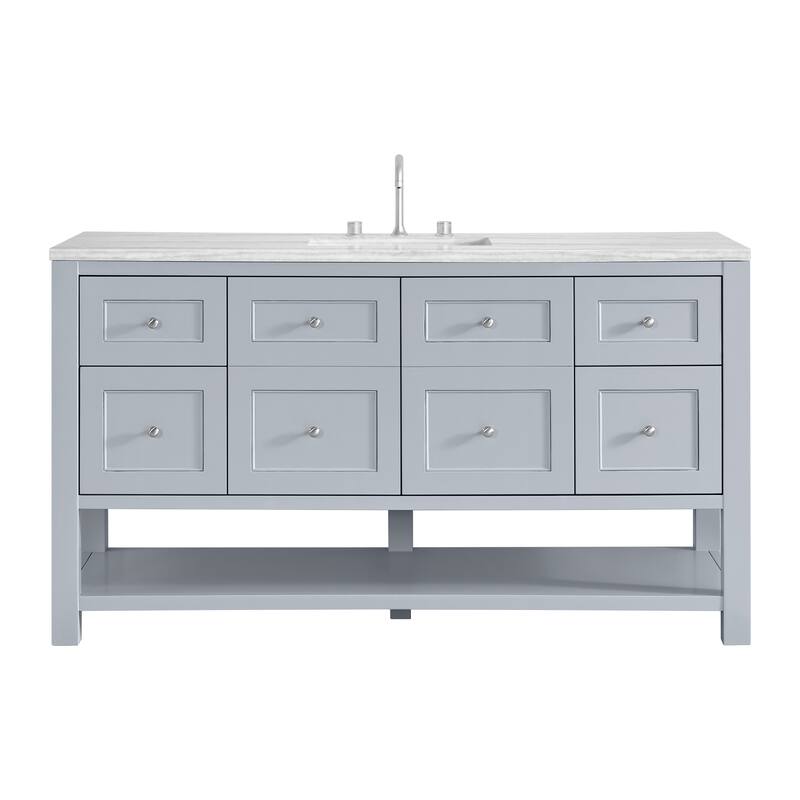 Breckenridge 60" Single Vanity, Serenity Blue
