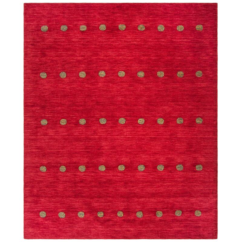 SAFAVIEH Handmade Himalaya Poppy Glossary Modern Wool Rug