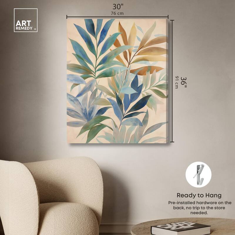 Leaf Labyrinth II Canvas by Art Remedy, Gallery Wrapped