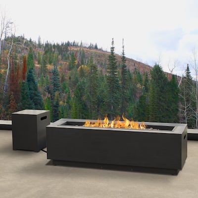 Lanesboro 48" Propane Fire Pit w/ NG Conversion in Gray by Real Flame