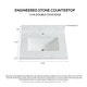 preview thumbnail 67 of 98, Malaga Composite Stone Vanity Top with White Rectangular Sink