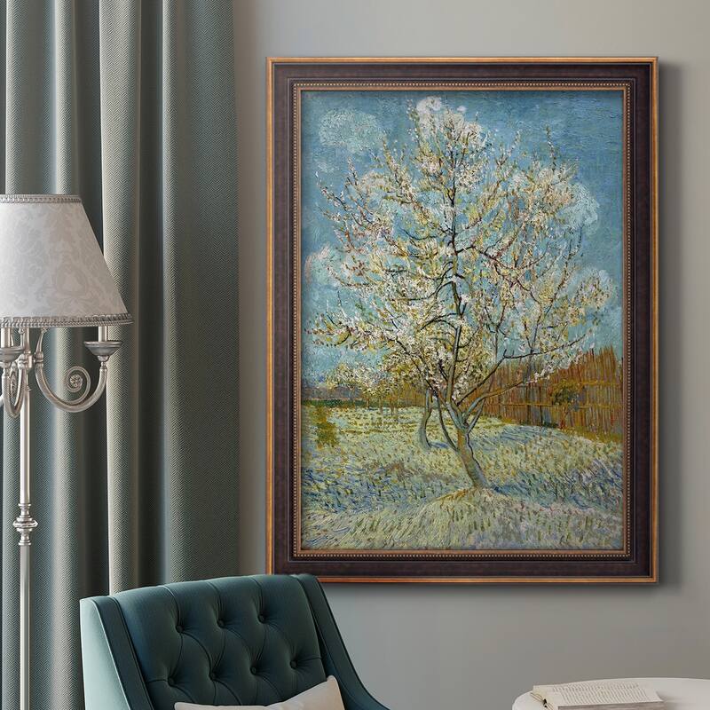  The Pink Peach Tree Premium Framed Canvas- Ready to Hang