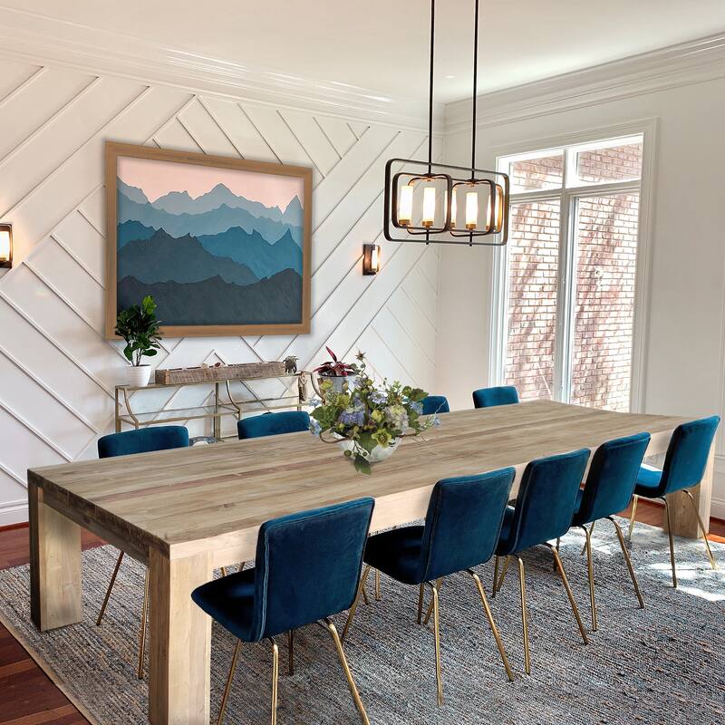 Chic Teak Recycled Teak Wood Marbella Rectangular Dining Table, 102 Inch