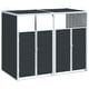 preview thumbnail 2 of 56, vidaXL Wheelie Bin Storage Rubbish Waste Bin Storage Steel